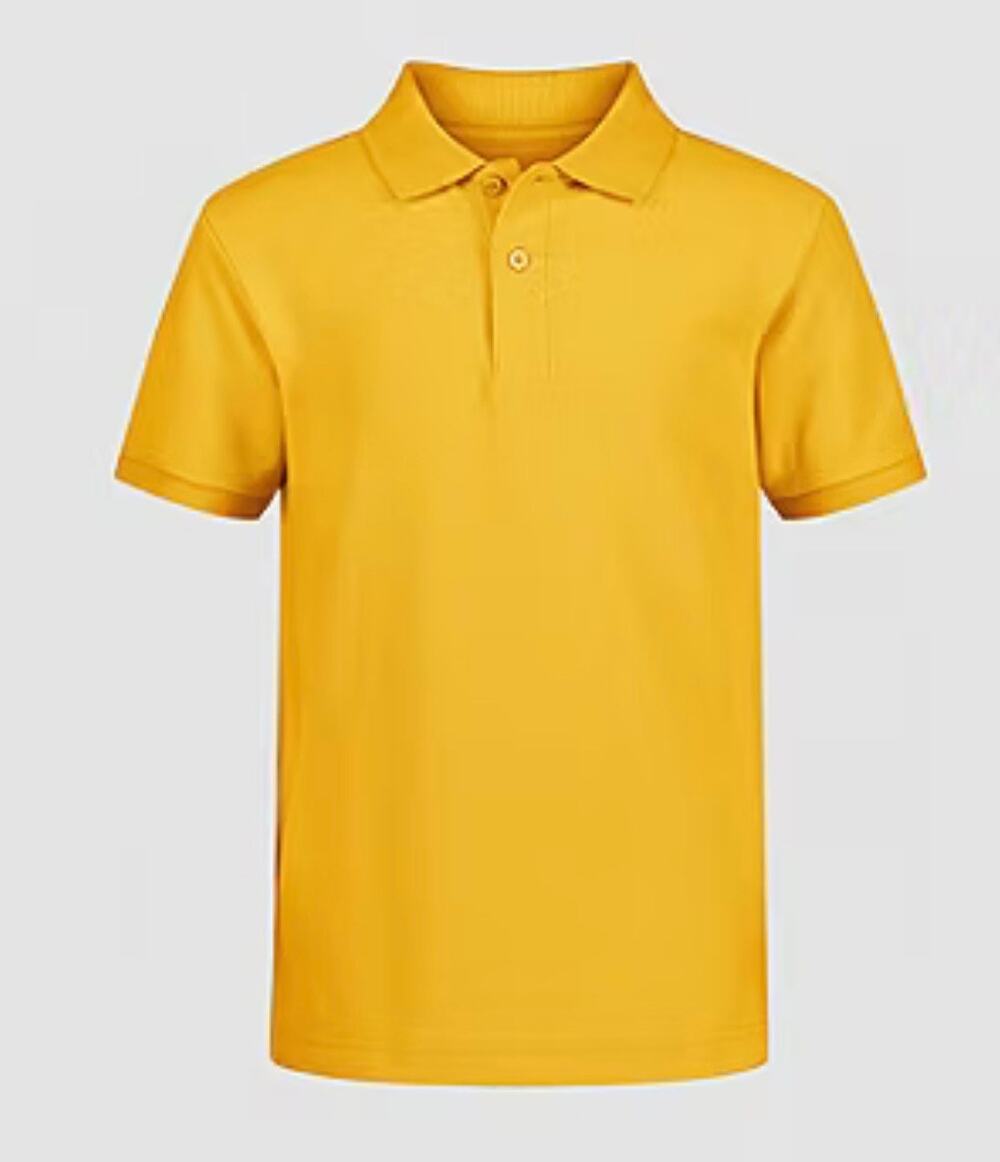 NEW! Izod M 6/8 Short Sleeve Stretch Pique Uniform Polo Shirt Yellow